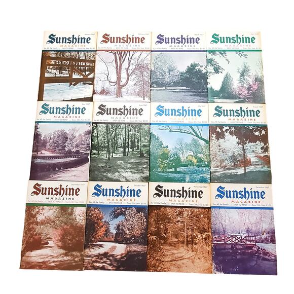 Vtg For All The Family Sunshine Magazine 1967 Set Jan-Dec Lot of 12 Easy to Read - Picture 1 of 7